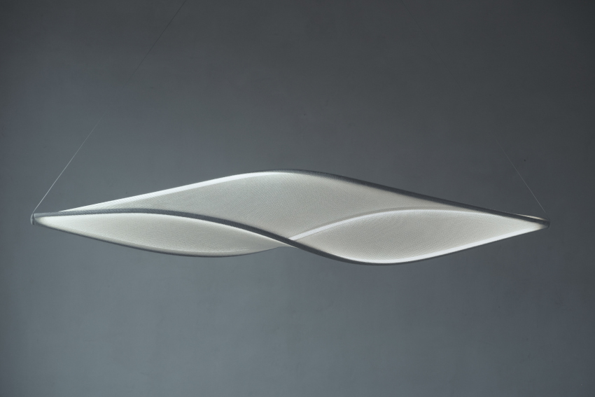 llll.08 sculptural led light standing lamp, suspended vertically or  horizontally